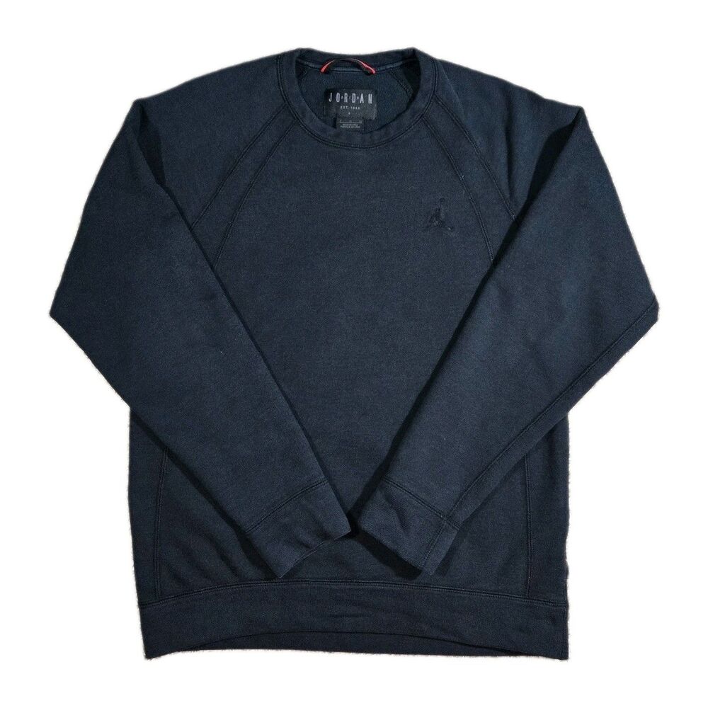 Air Jordan Sportswear Wings Fleece Crewneck Sweatshirt Mens Large Black 2017